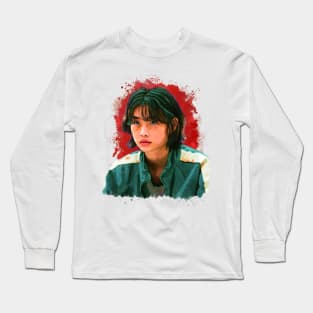 Squid games Hoyeon Jung Kang Sae-byeok artistic portrait Long Sleeve T-Shirt